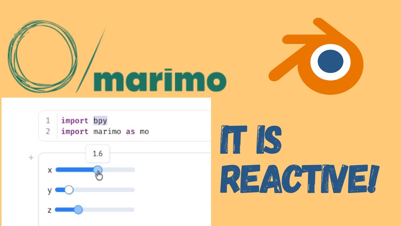 Marimo: First look at reactive python notebooks in Blender - YouTube