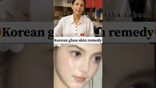 Korean glass skin secret DIY homemade instant glow #skincare #glowingskin #viral #foryou #yt #shorts
