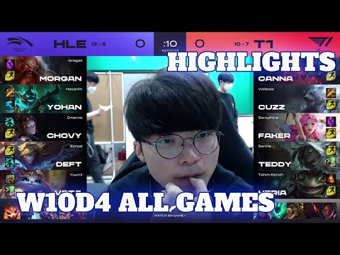 HLE vs T1 - All Games Highlights | Week 10 Day 4 LCK Spring 2021 | T1 vs Hanwha Life Full Bo3