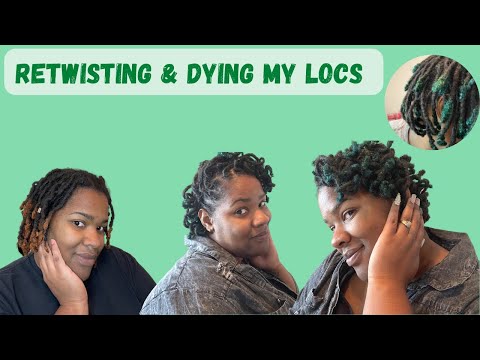 Easy Way I Dye, Retwist & Style  my Locs! No Bleach| Beginner Friendly