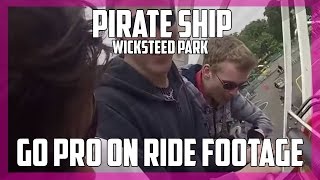 Pirate Ship at Wicksteed Park GoPro back row the only girl screaming haha