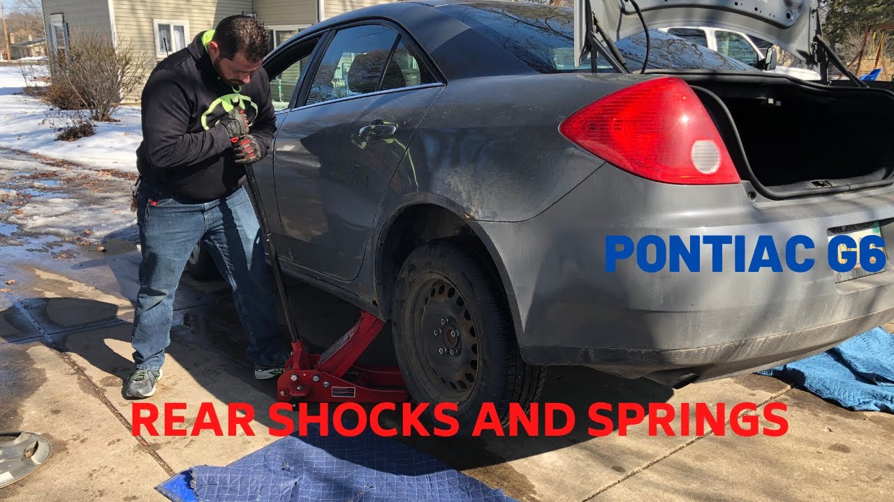 Rear shocks and springs on a Pontiac G6 YouTube