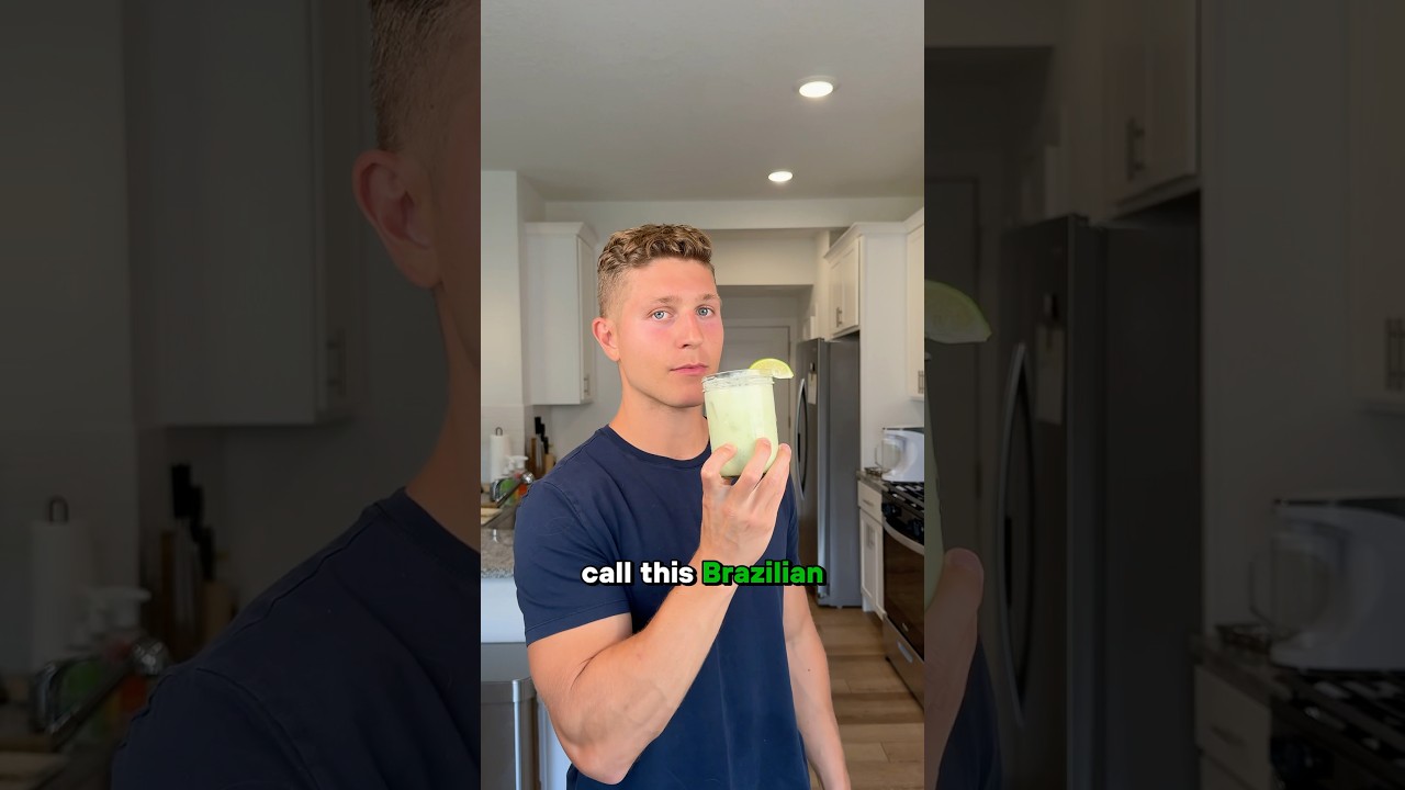 Healthy Brazilian Lemonade 🍋‍🟩🥛✅