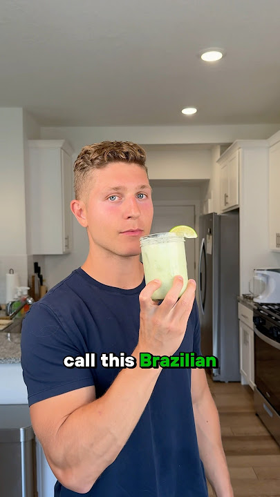 Healthy Brazilian Lemonade 🍋‍🟩🥛✅