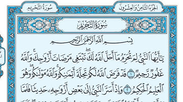 سورة التحريم مكتوبة  ماهر المعيقلي