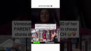 Venezuela Fury is proud of her family the fury’s after still staying humble 🥹 #fury #shorts #uk
