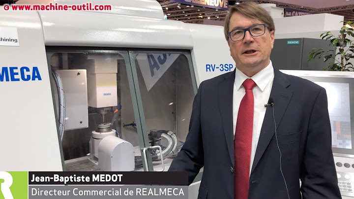 Le centre d'usinage grande vitesse pour micro mécanique REALMECA RV3 SP 5a