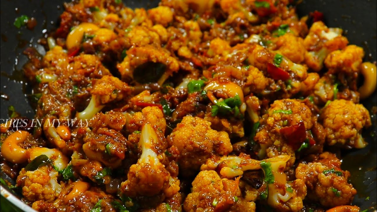 CAULIFLOWER SUKKA CAULIFLOWER STIR FRY காலிஃபிளவர் சுக்கா வறுவல்