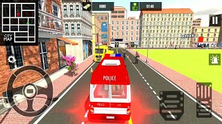 Police Ambulance Van Simulator - Rescue Emergency 911 Driving - Android Gameplay