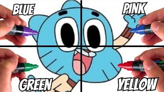 One drawing,but in 4 crazy art colors!!!