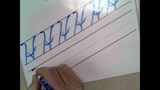 Uppercase Cursive H