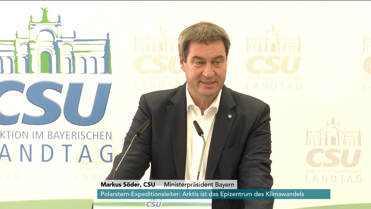 Thomas Kreuzer und Markus Söder nach der Herbstklausur der CSU am 18.09.19