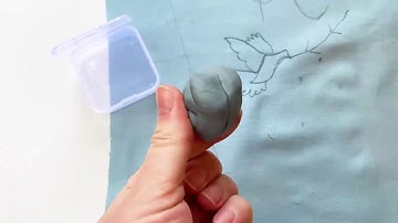 How to remove carbon paper marks from and embroidery