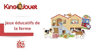 Jeux éducatifs de la ferme Zig Zag Educatif : King Jouet, Premiers  apprentissages Zig Zag Educatif - Jeux et jouets éducatifs