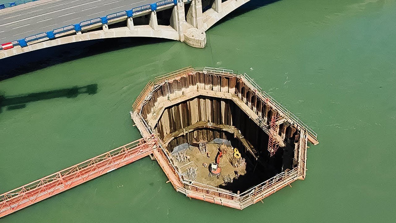 Удивительная современная и самая быстрая технология строительства мостов. Крупнейшие крановые машины