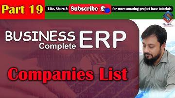 ERP Part 19 Companies List in ASP.NET MVC