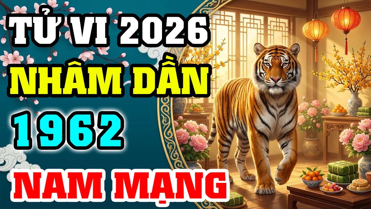 Tử Vi Tuổi Nhâm Dần 1962 Nam Mạng Năm 2026: Vượt Hạn Thổ Tú, Đón Tài Lộc Vàng Ở Tuổi 65