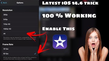 How to Get 4k 60fps option in iMovie