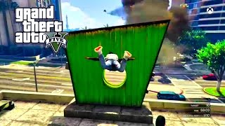 GTA 5 ONLINE - INSANE JET EJECT STUNT