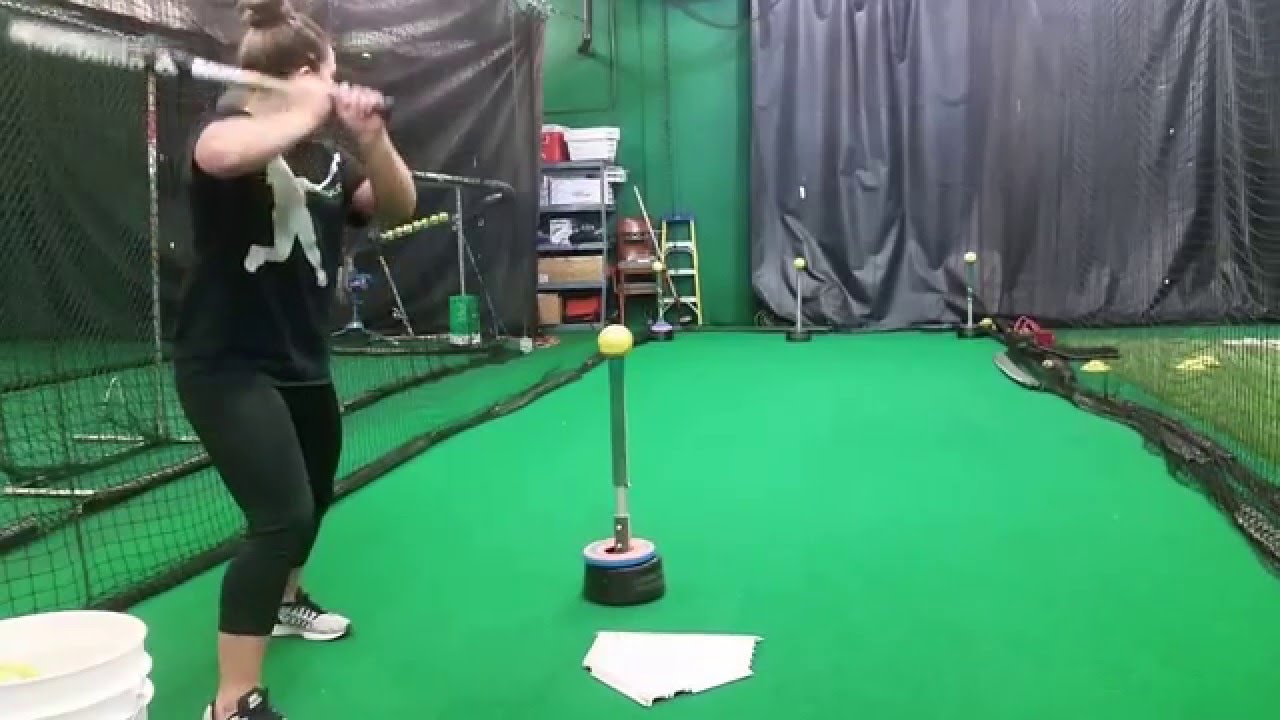 Power Line Drill Corner Hitting Two Tee Drill YouTube