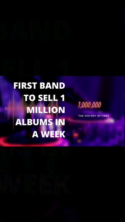 Who was the first band to sell 1 million albums in a week? #shorts