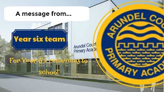 Welcome Back Year 6