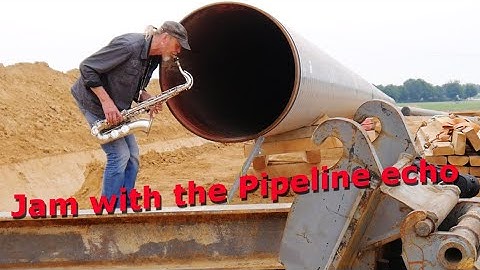 Saxophone jam session with the gas pipeline echo - LAZY AFTERNOON | Armin Küpper