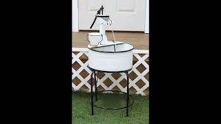 End Production Colors Differ From Sample In Video 65084 Country Washbasin Raised Fountain