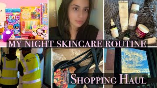 My Night Skincare Routine And Shopping Haul Vlog Huma Vlogs Uk
