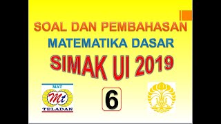 Pembahasan soal md simak ui 2019 #bagian 6