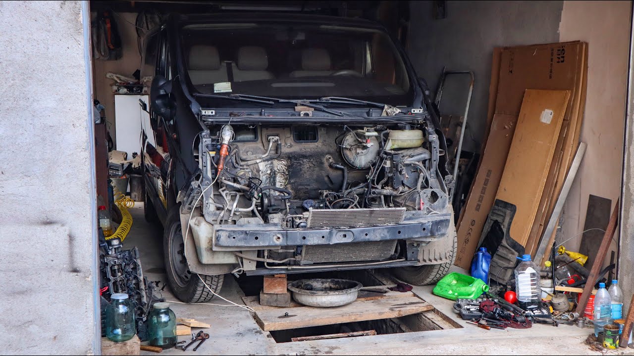 Разнос двигателя. Замена турбины. Застучал ДВС... привет капиталка. Opel Vivaro 1.9 tdi f9q