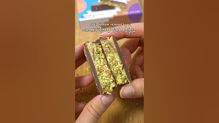 Dubai-style chocolate?