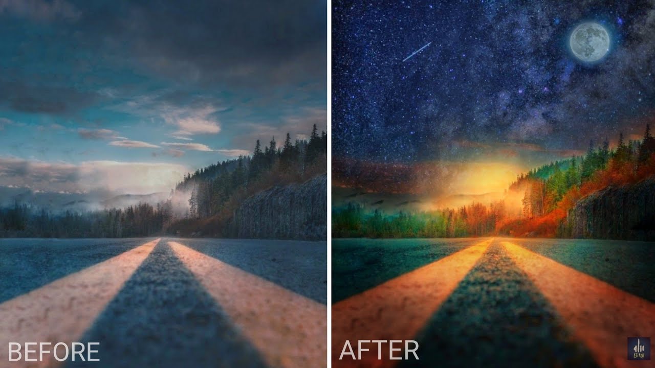 SKY Replacement - DRAMATIC Landscape Photo Editing Tutorial | adding ...