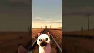 Спасти Кота или Машин Пожирателей от Поезда от Первого Лица ЧЕЛЛЕНДЖ #gmod #sfm