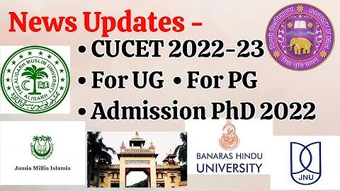 CUCET Syllabus 2022 for UG/PG/PhD 2022