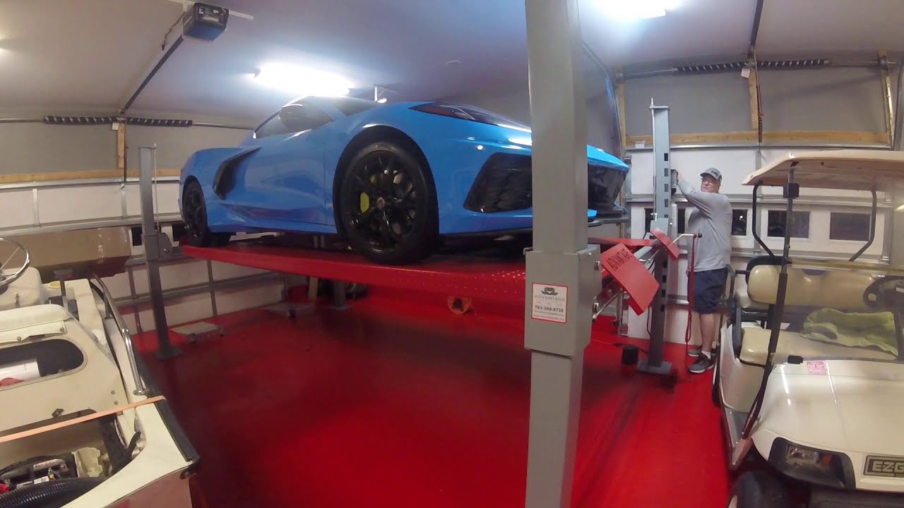 2020 Corvette C8 on Advantage Lifts YouTube