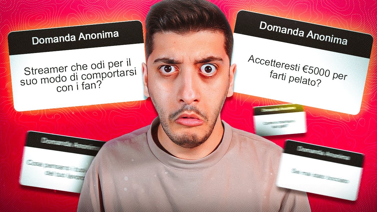 “QUALE STREAMER ODI?” RISPONDO ALLE VOSTRE CONFESSIONI E DOMANDE ANONIME!!!