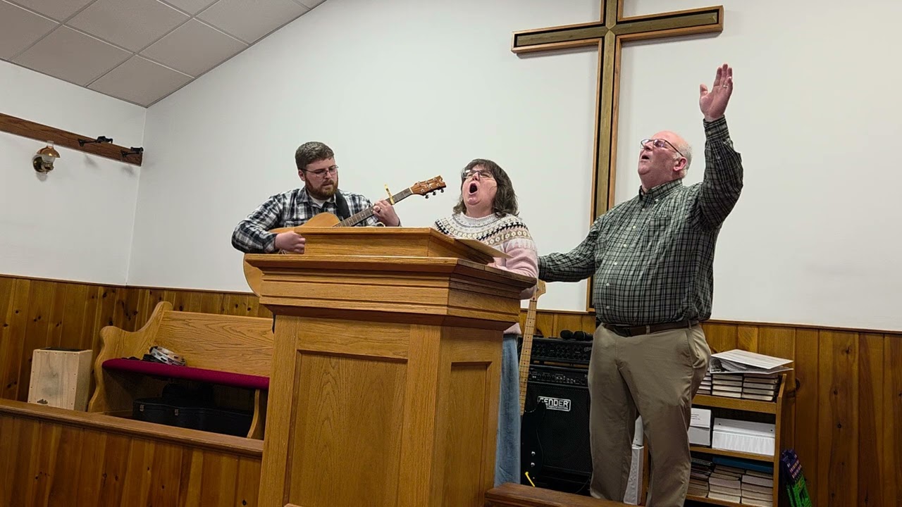 Mark, Tonya and Dustin singing Wednesday night 2-18 