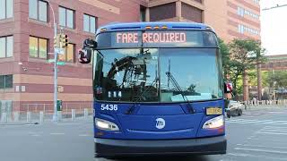 MTA Bus #5436 on the Q111 to 115 Av at Archer Av & Parsons Blvd (Post-QBNR)