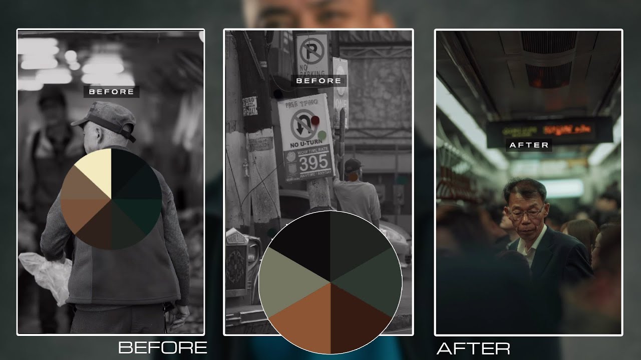 Benj Villena Viral Color Wheel Reel Tutorial  Before & After Colour Palette  Instagram Reel Template 