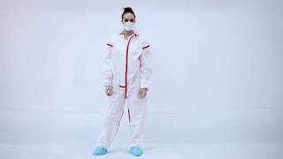 Cost-Effective Alternative to 3M 4565 Coverall: Microporous Coverall with Red Taped Seams