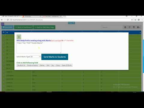 Send Result To Student through SMS