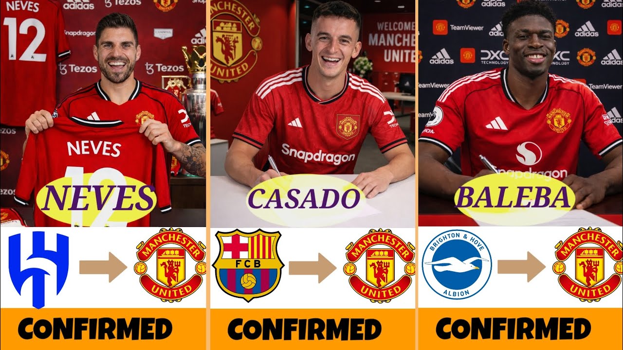 🚨 ALL MANCHESTER UNITED CONFIRMED TRANSFERS JANUARY 2026 | Neves, Casado, Baleba 🔥💯