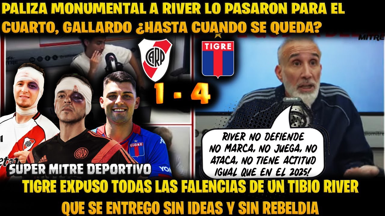 ANELLO RIVER 1-4 TIGRE PALIZA MONUMENTAL ¿SE VA GALLARDO? ¡HUMILLACIÓN EN EL MONUMENTAL! 🚨