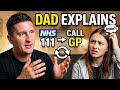 Dad explains  the NHS 111 to his teenager