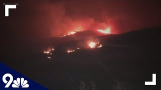 Cameron Peak fire forces one resident to protect their home with a water hose