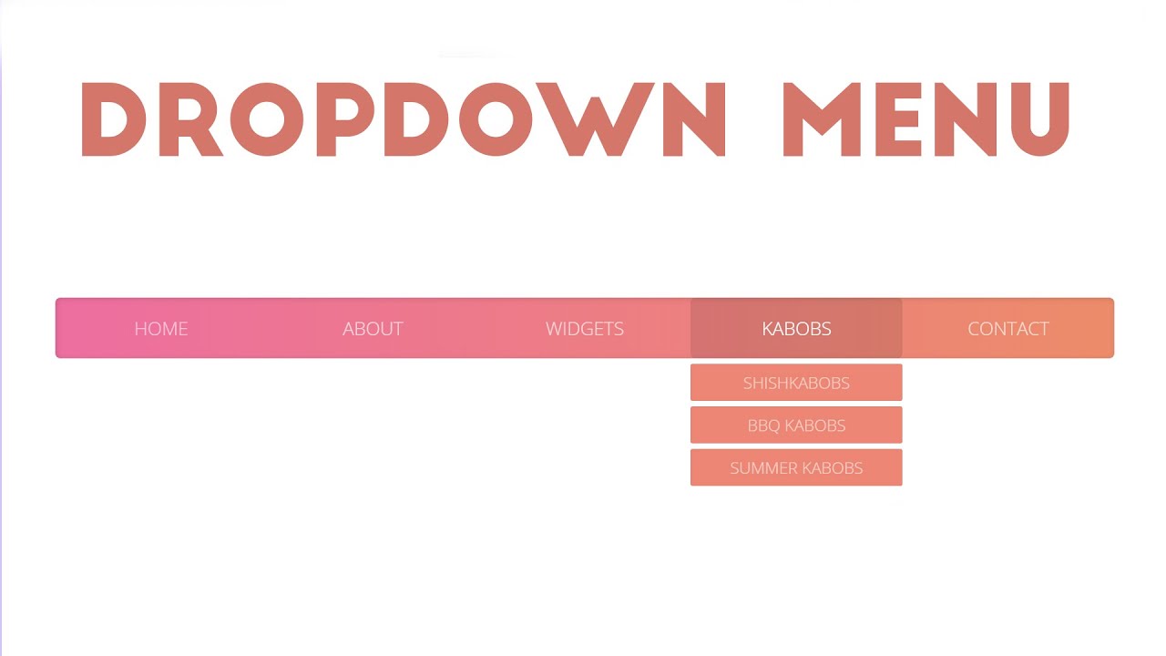 Responsive Dropdown Navigation Menu | Using HTML & SCSS | 2020 - YouTube