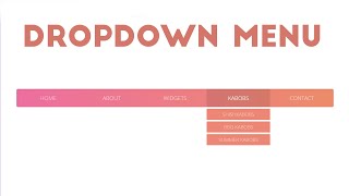 Information Responsive Dropdown Navigation Menu  | Using HTML & SCSS  | 2020 Guide