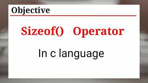 sizeof operator in c language in hindi |  Lecture 21, part 4  |
