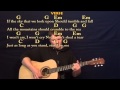 Stand By Me (Ben E King) Easy Guitar Strum Cover Lesson with Lyrics/Chords - Capo 2nd Fret